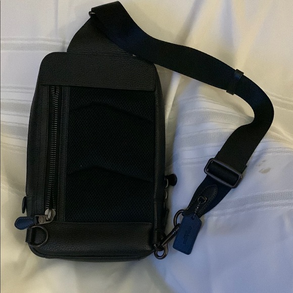 Coach Black Leather Gotham pack - Picture 3 of 7